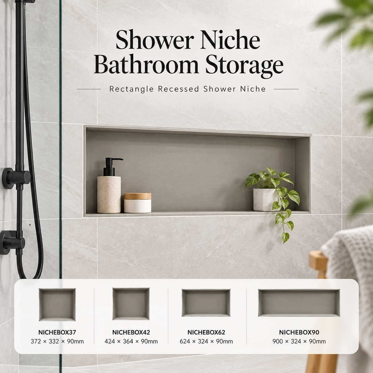 Shower Niche Box Bathroom Storage NICHEBOX